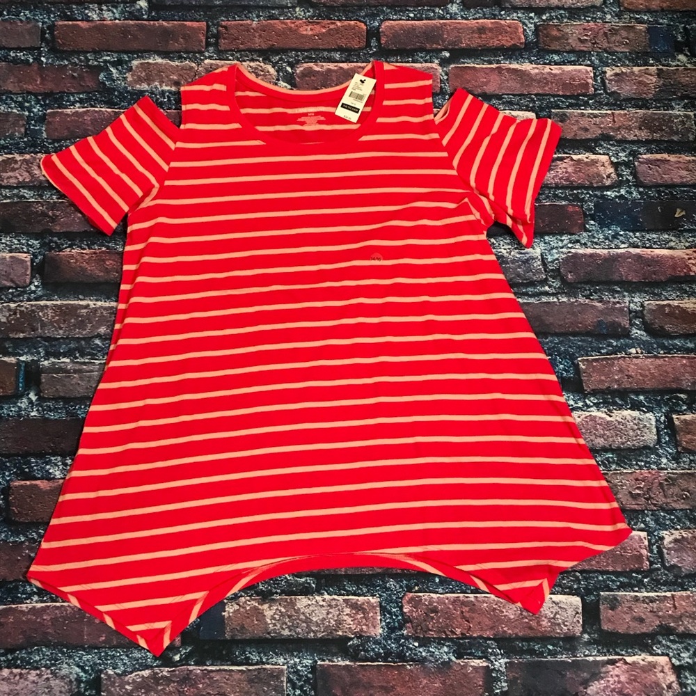 ✨Lane Bryant NWT 14/16 Pink Stripe Shirt✨